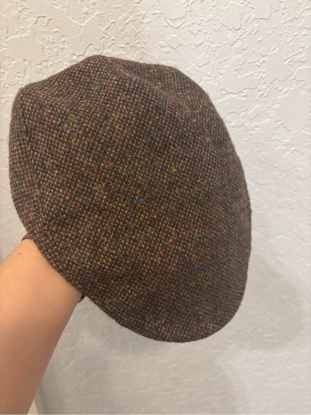 Hanna Hats Irish tweed newsboy made in Ireland wool cap size m